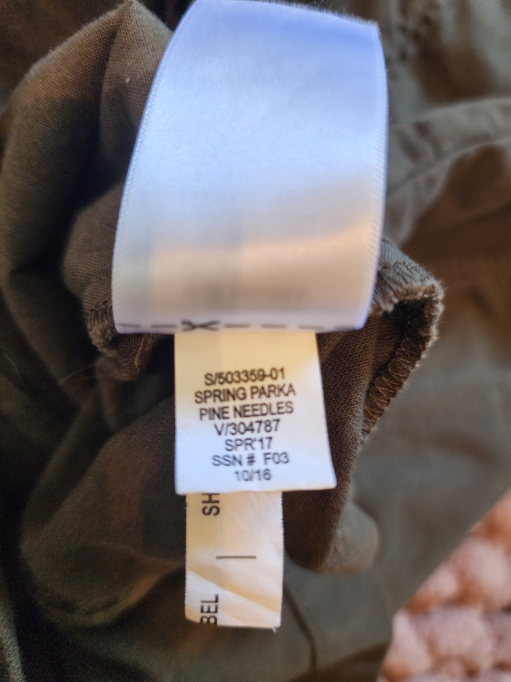 Old Navy Olive Green Hooded Utility Anorak Jacket With Pockets - Picture 9 of 9